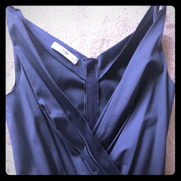 Navy blue Prada classic dress